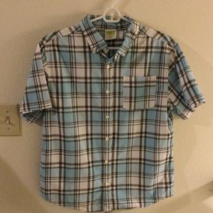 Crazy 8 button up plaid shirt